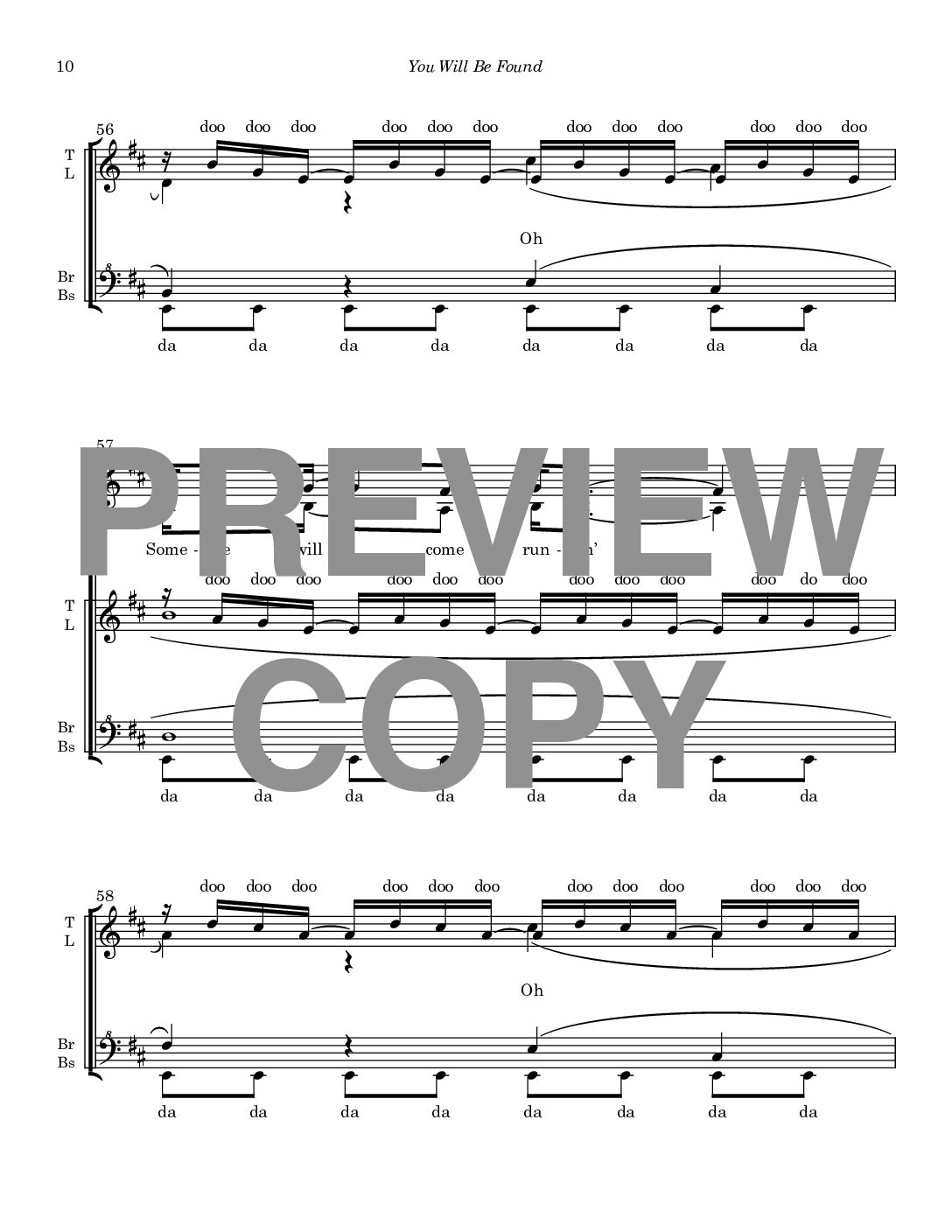 You Will Be Found - Barbershop Upper Voices - Image 11