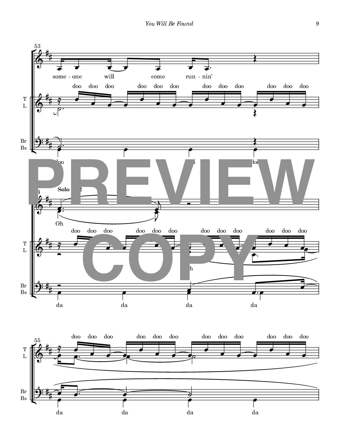 You Will Be Found - Barbershop Upper Voices - Image 10