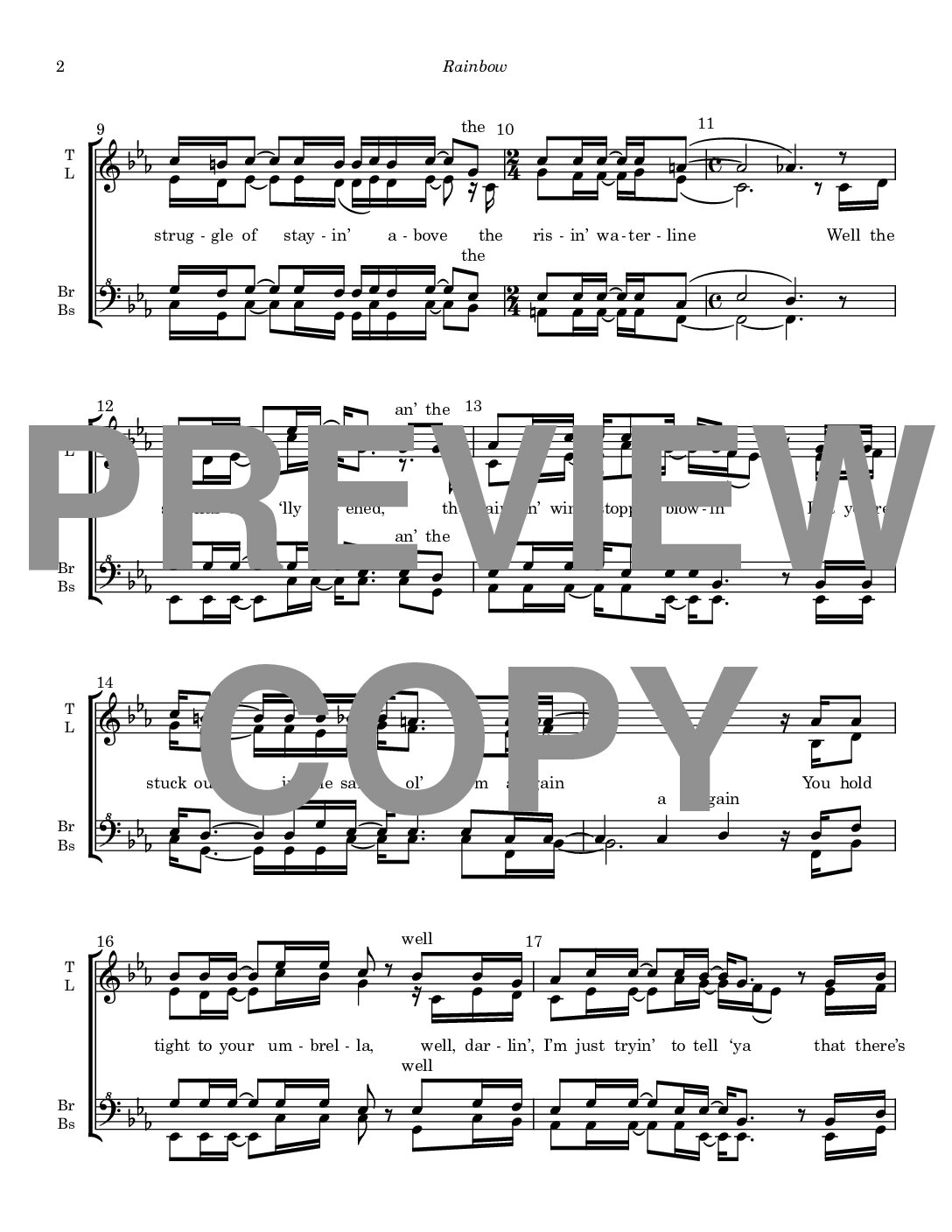 Rainbow - Barbershop Upper Voices - Image 3