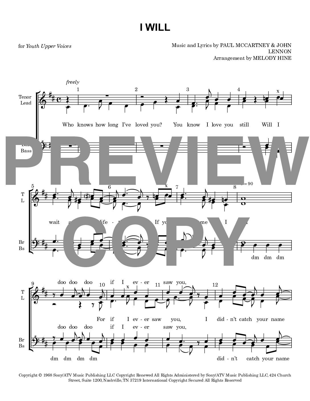 I Will - Barbershop Youth Upper Voices - Image 2