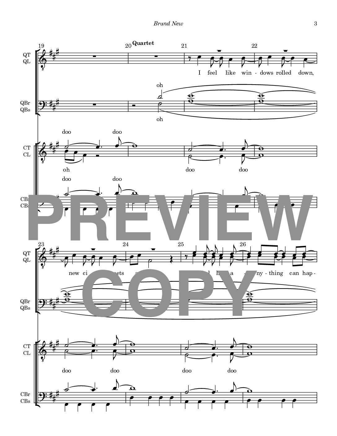 Brand New - Barbershop Lower Voices + Lower Voices Quartet - Image 4