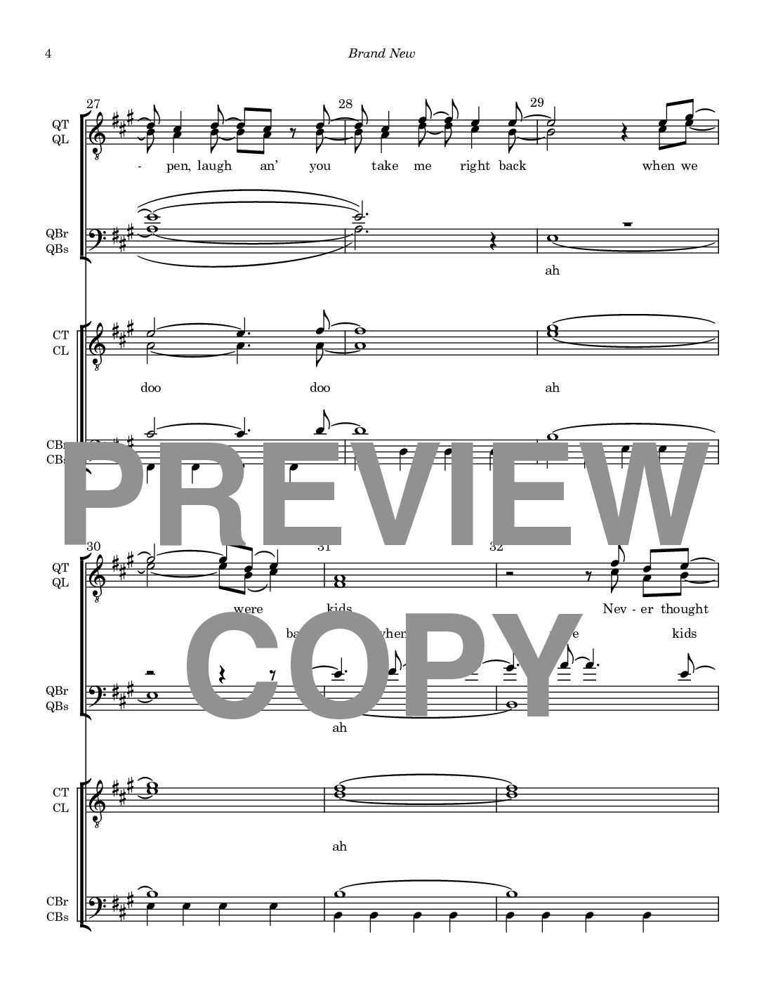 Brand New - Barbershop Lower Voices + Lower Voices Quartet - Image 5