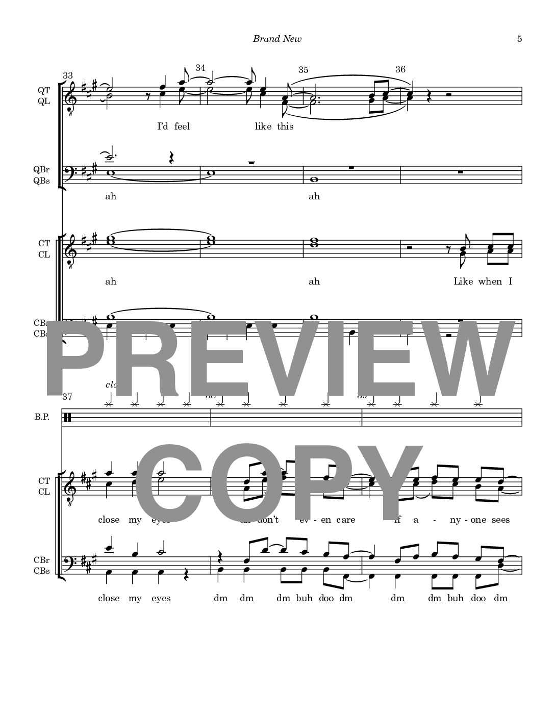 Brand New - Barbershop Lower Voices + Lower Voices Quartet - Image 6