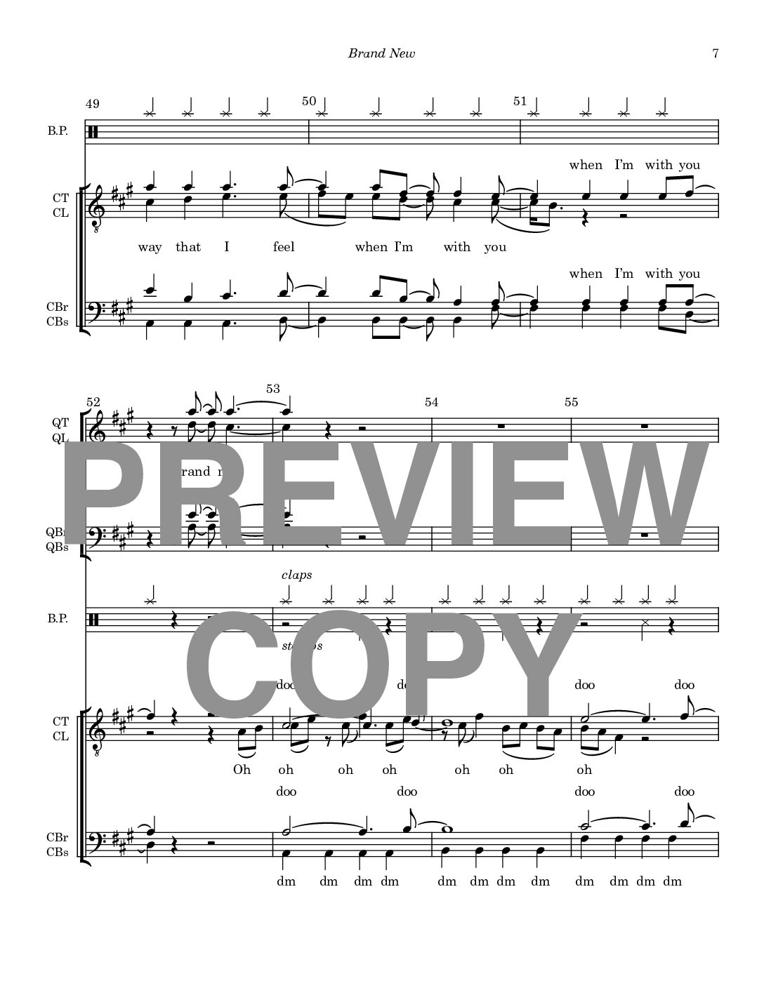 Brand New - Barbershop Lower Voices + Lower Voices Quartet - Image 8