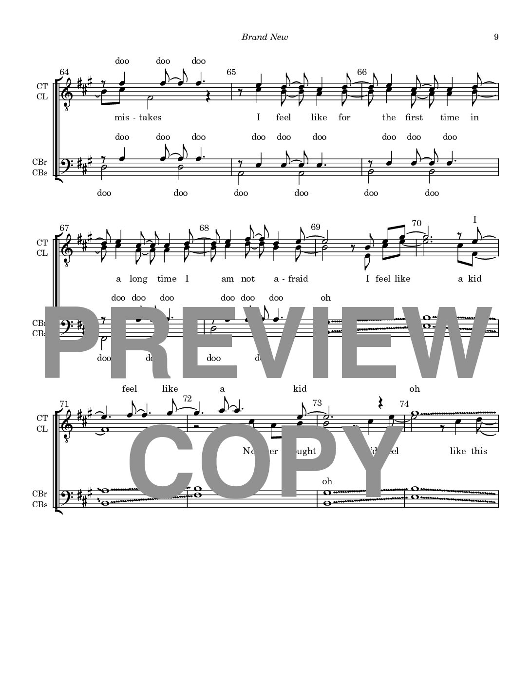 Brand New - Barbershop Lower Voices + Lower Voices Quartet - Image 10
