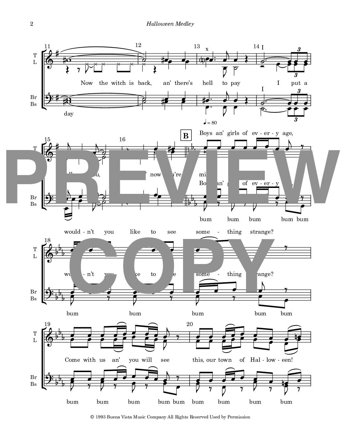 Halloween Medley - Barbershop Upper Voices + Lower Voices Quartet - Image 3