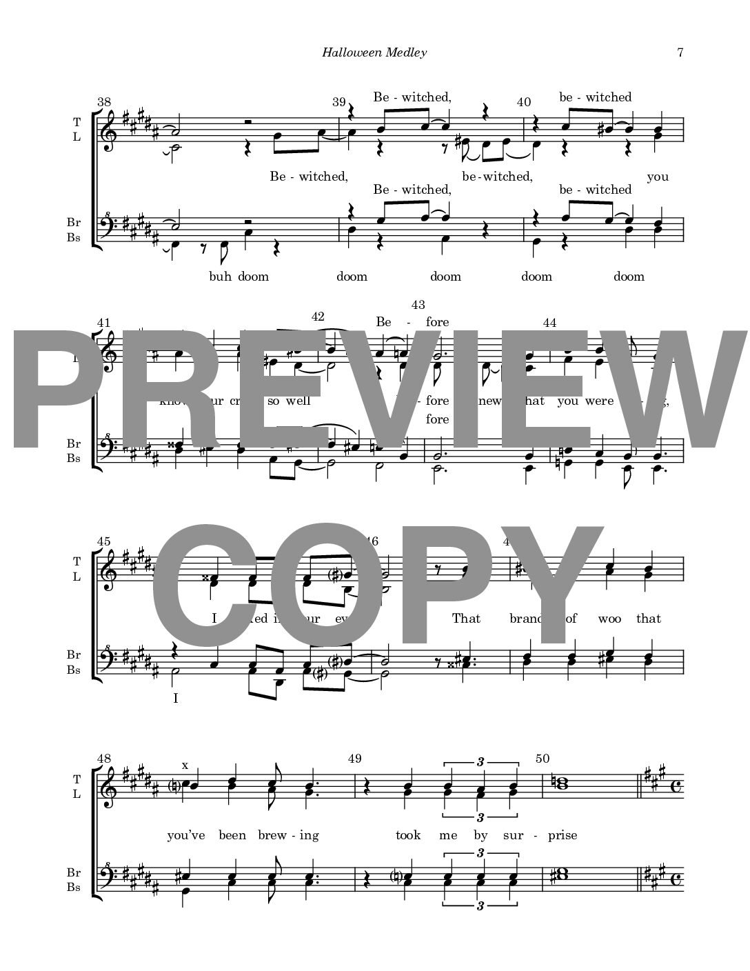 Halloween Medley - Barbershop Upper Voices + Lower Voices Quartet - Image 8