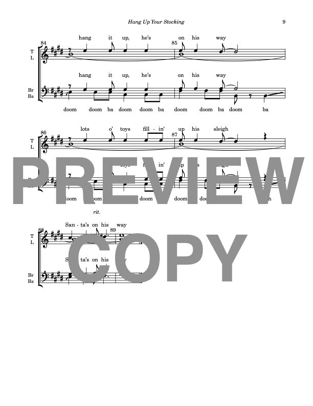 Hang Up Your Stocking - Barbershop Upper Voices - Image 10